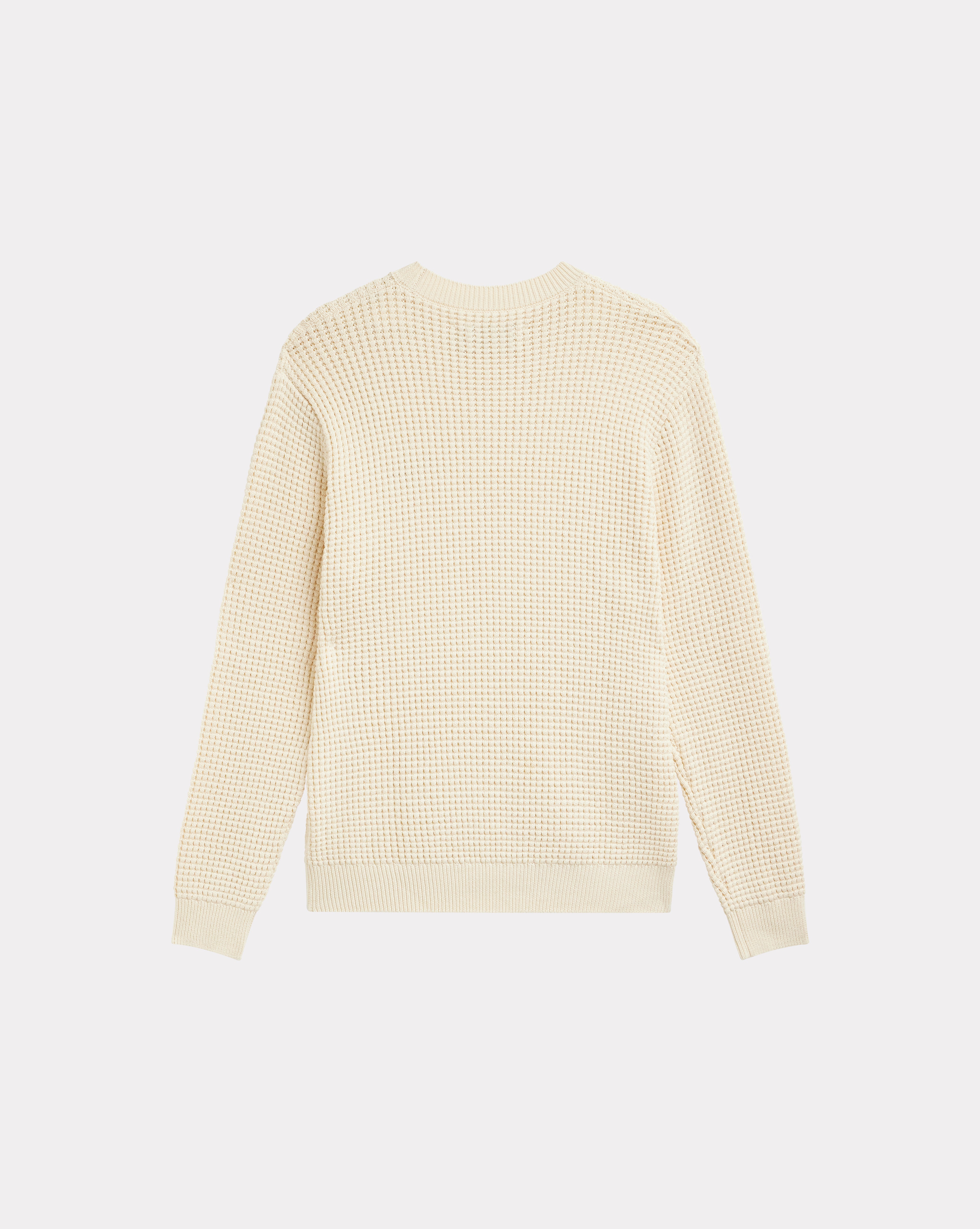 PULL PALM EN COTON ÉCRU