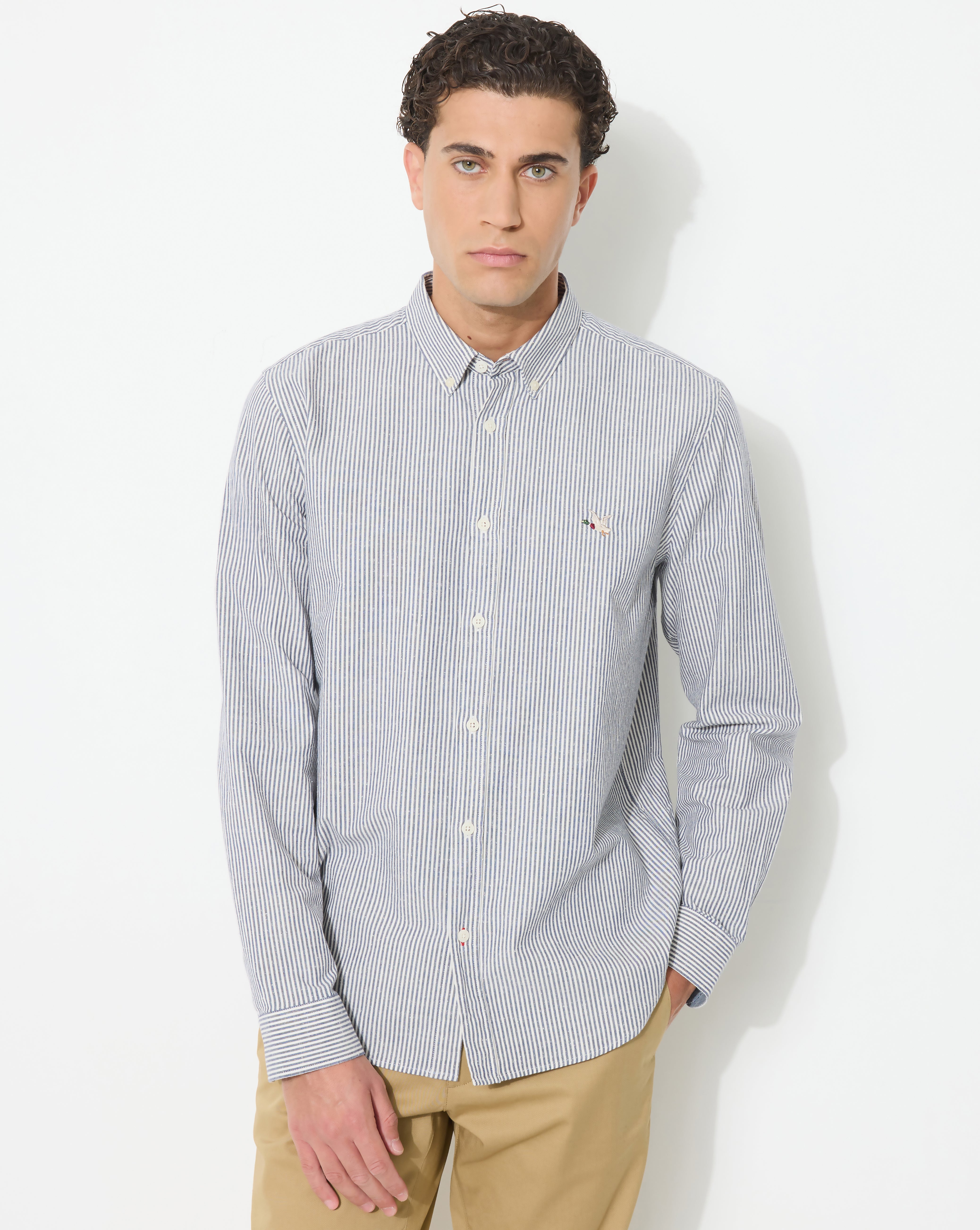 CHEMISE OXFORD SAKO BLEU