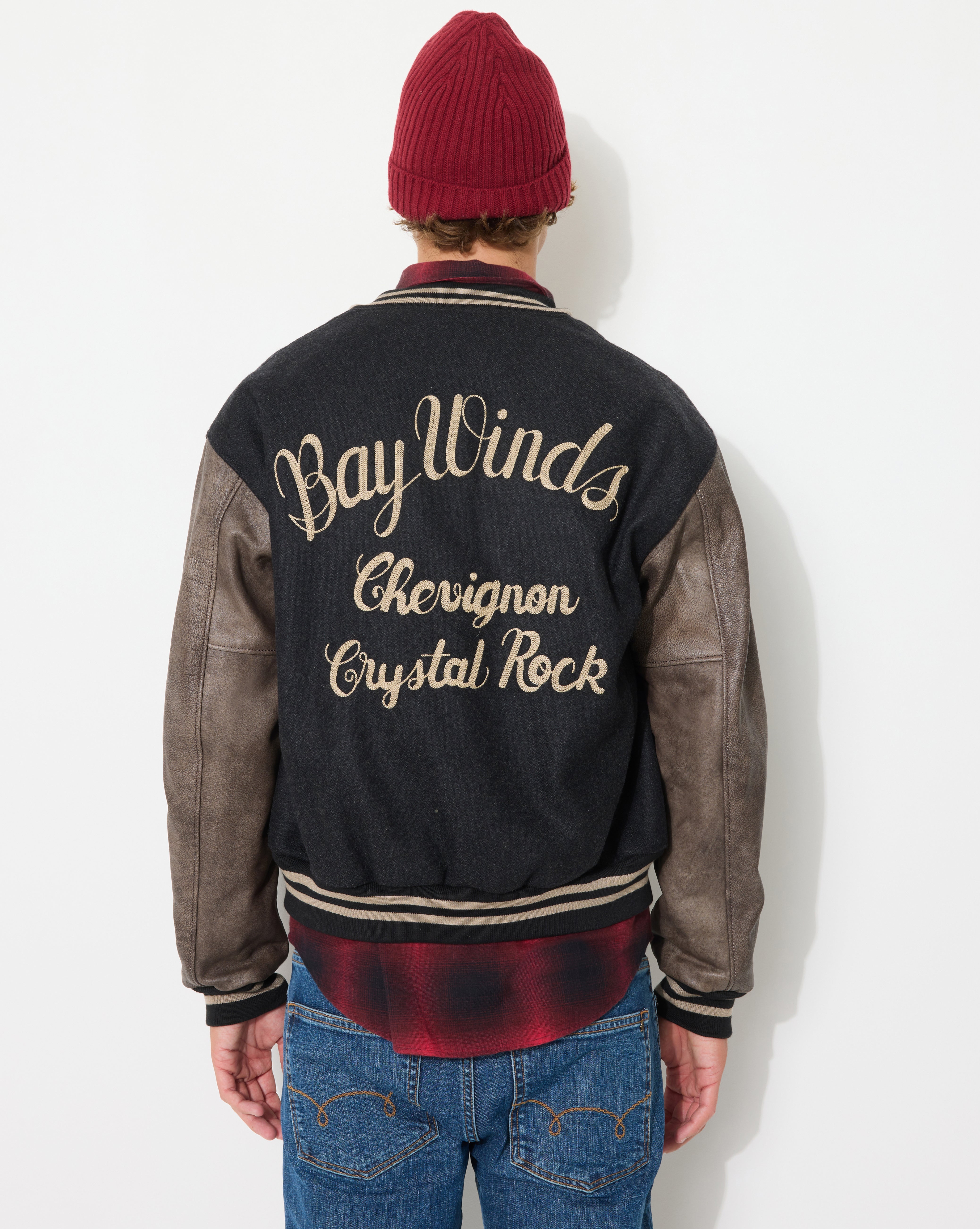 BLOUSON WINDS VARSITY NOIR