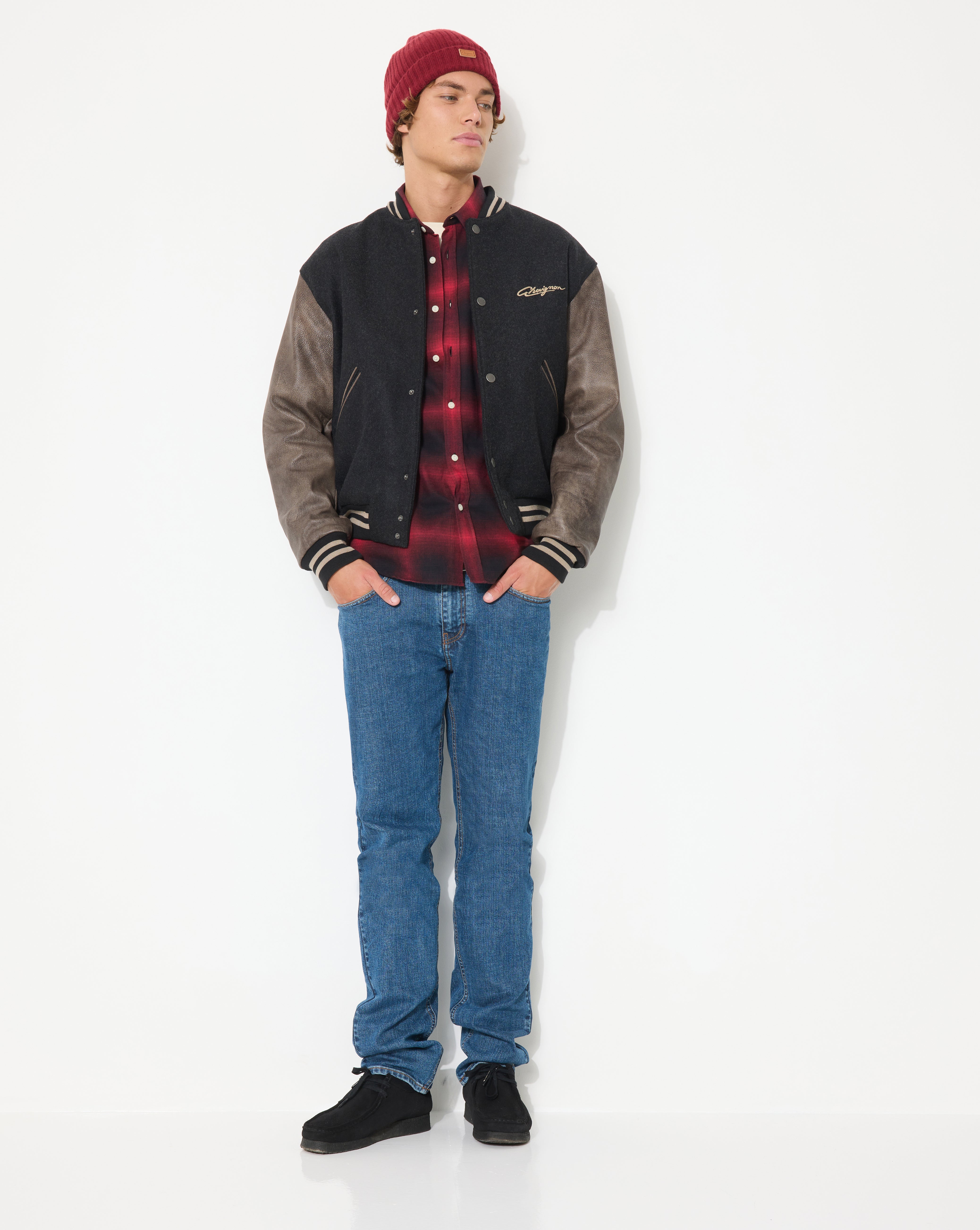 WINDS VARSITY BLACK JACKET