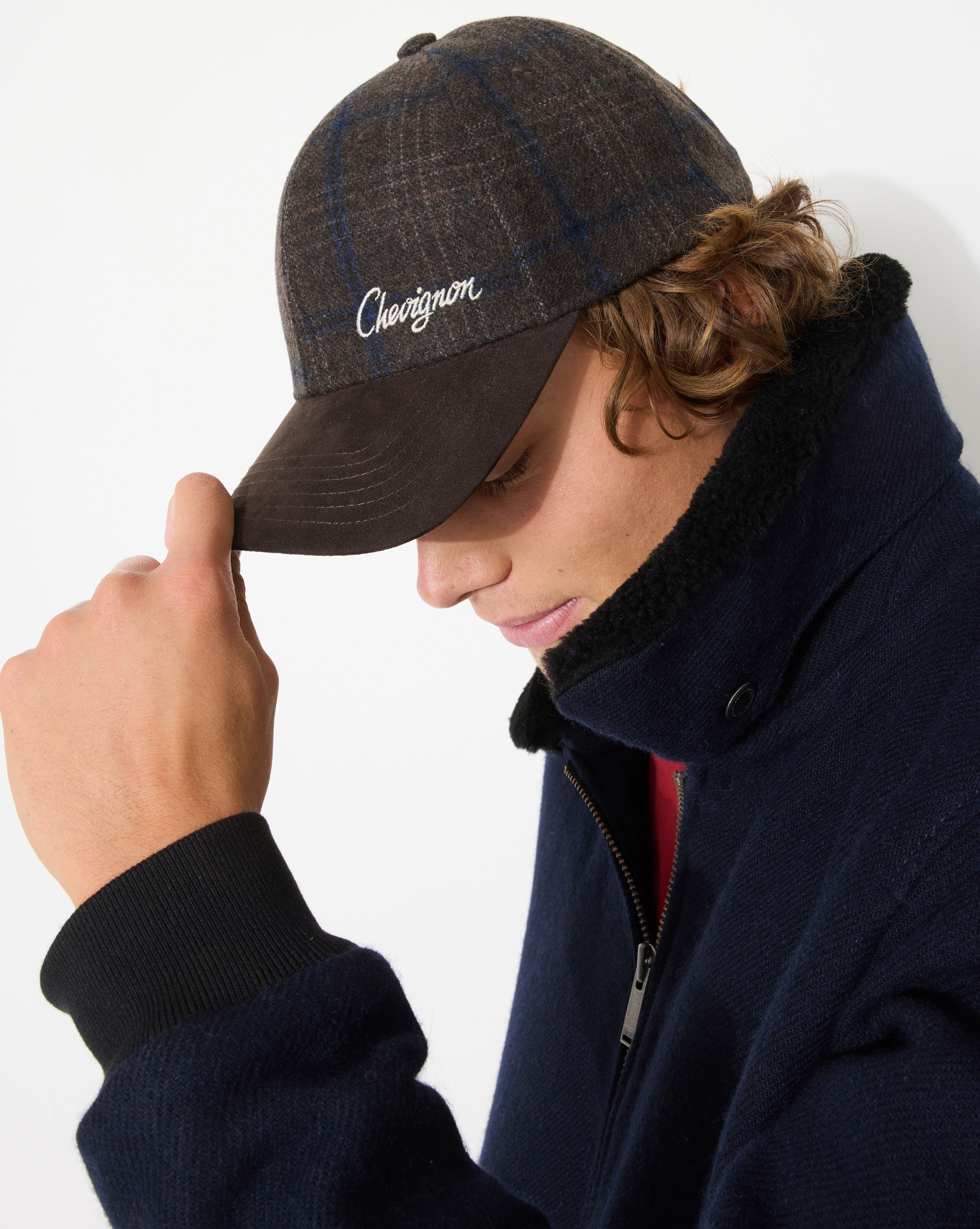 CASQUETTE CHECKS CAP MARRON
