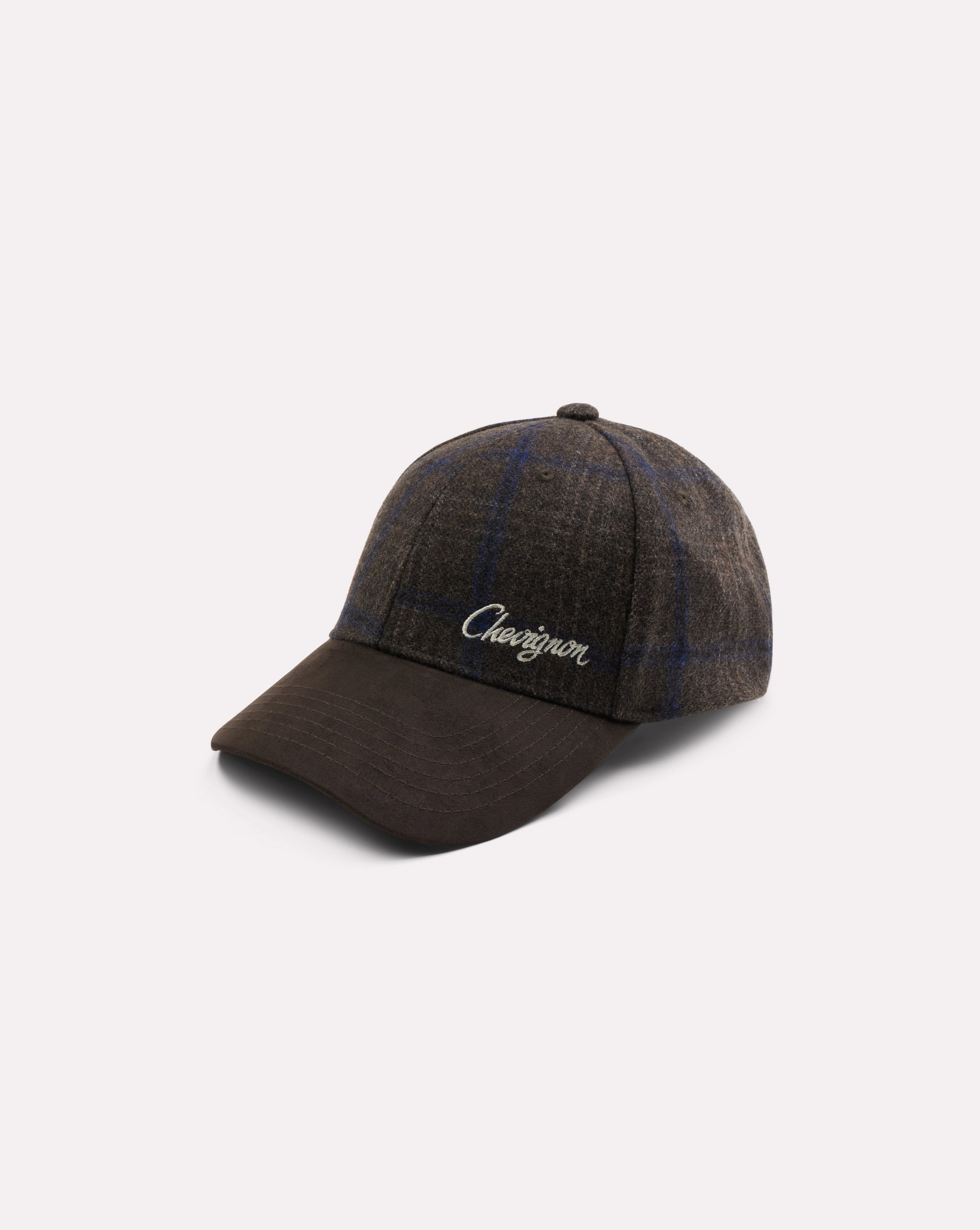 CASQUETTE CHECKS CAP MARRON