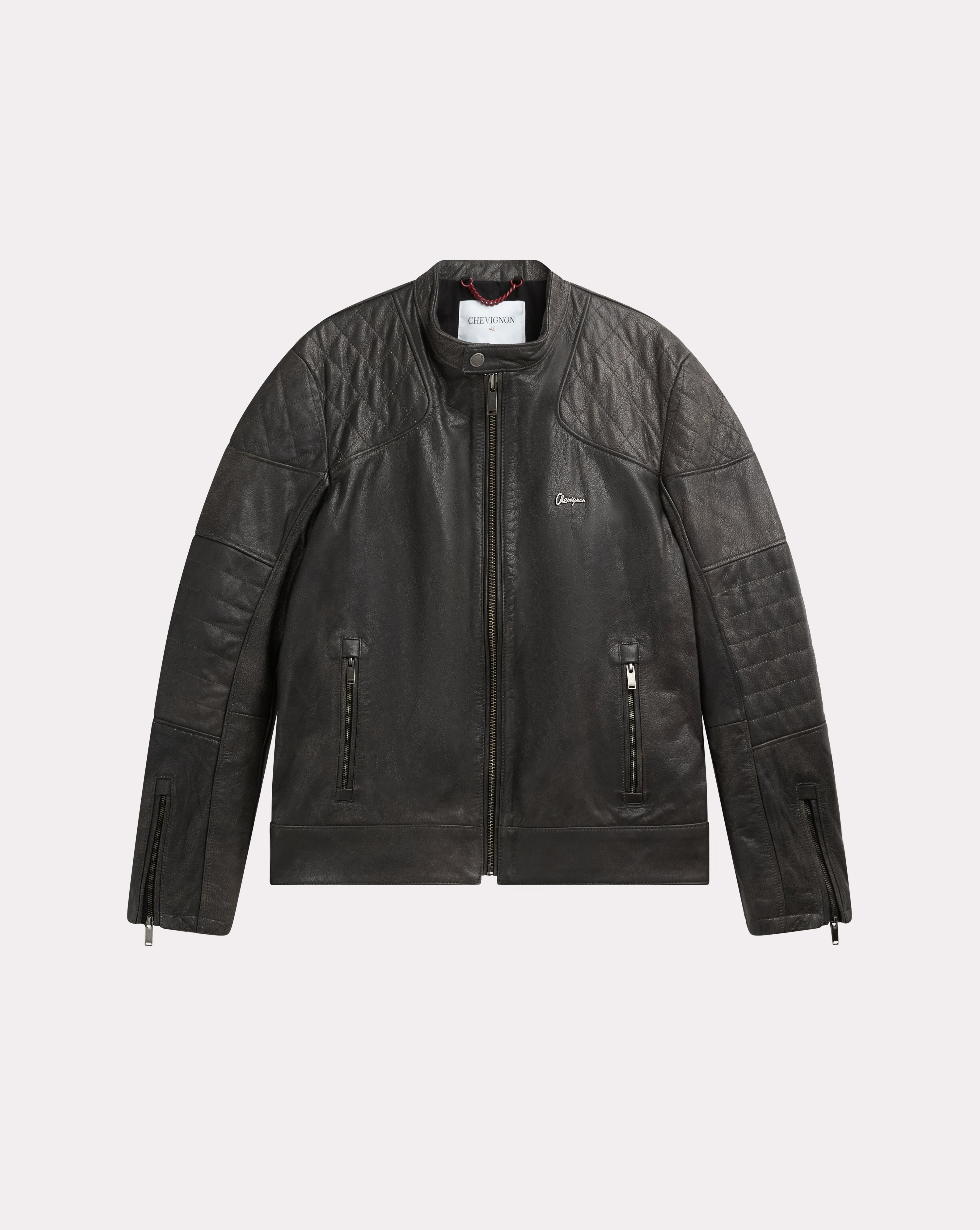 BLOUSON NEW BIKER GRIS