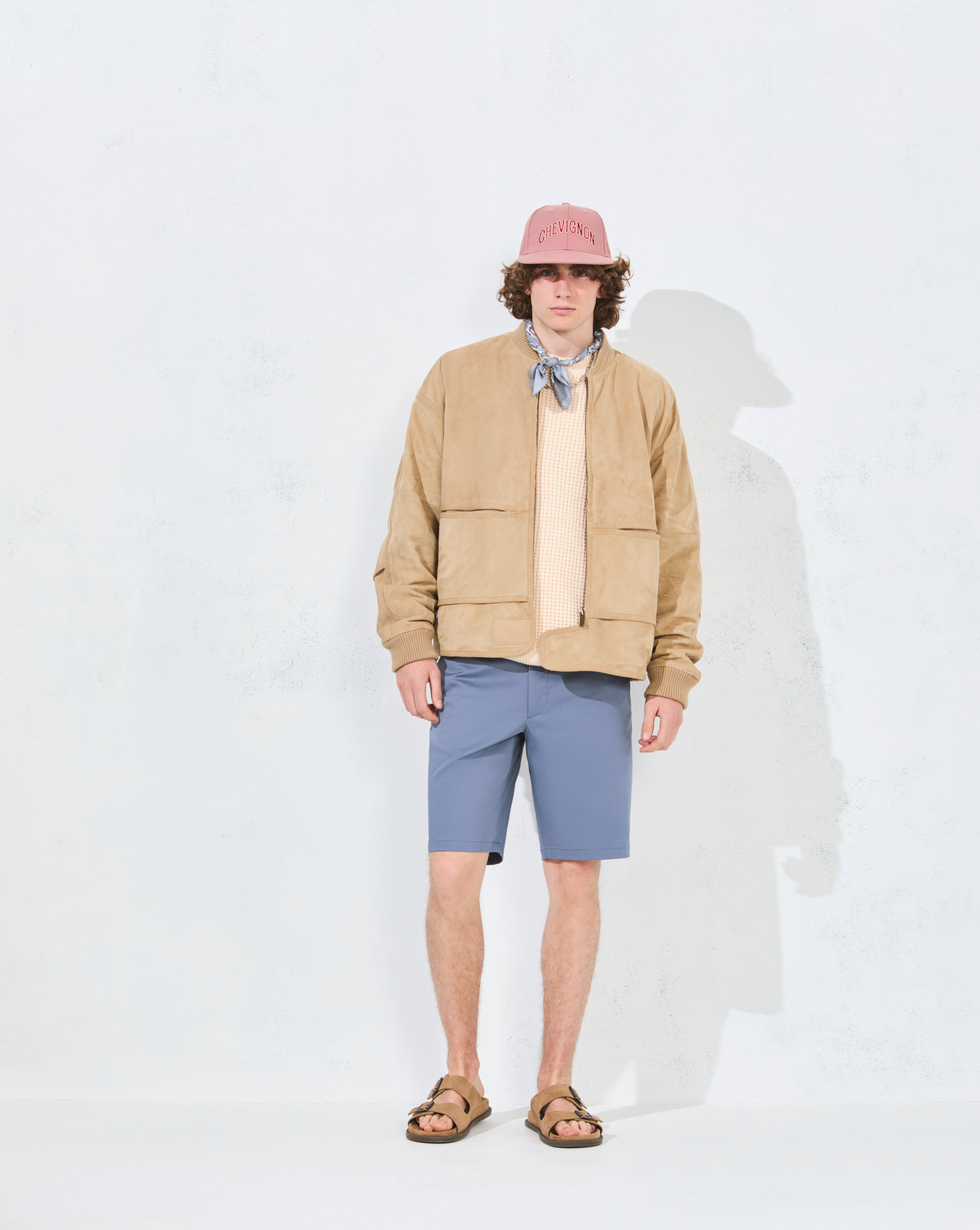 BLOUSON CUIR COSDY BEIGE