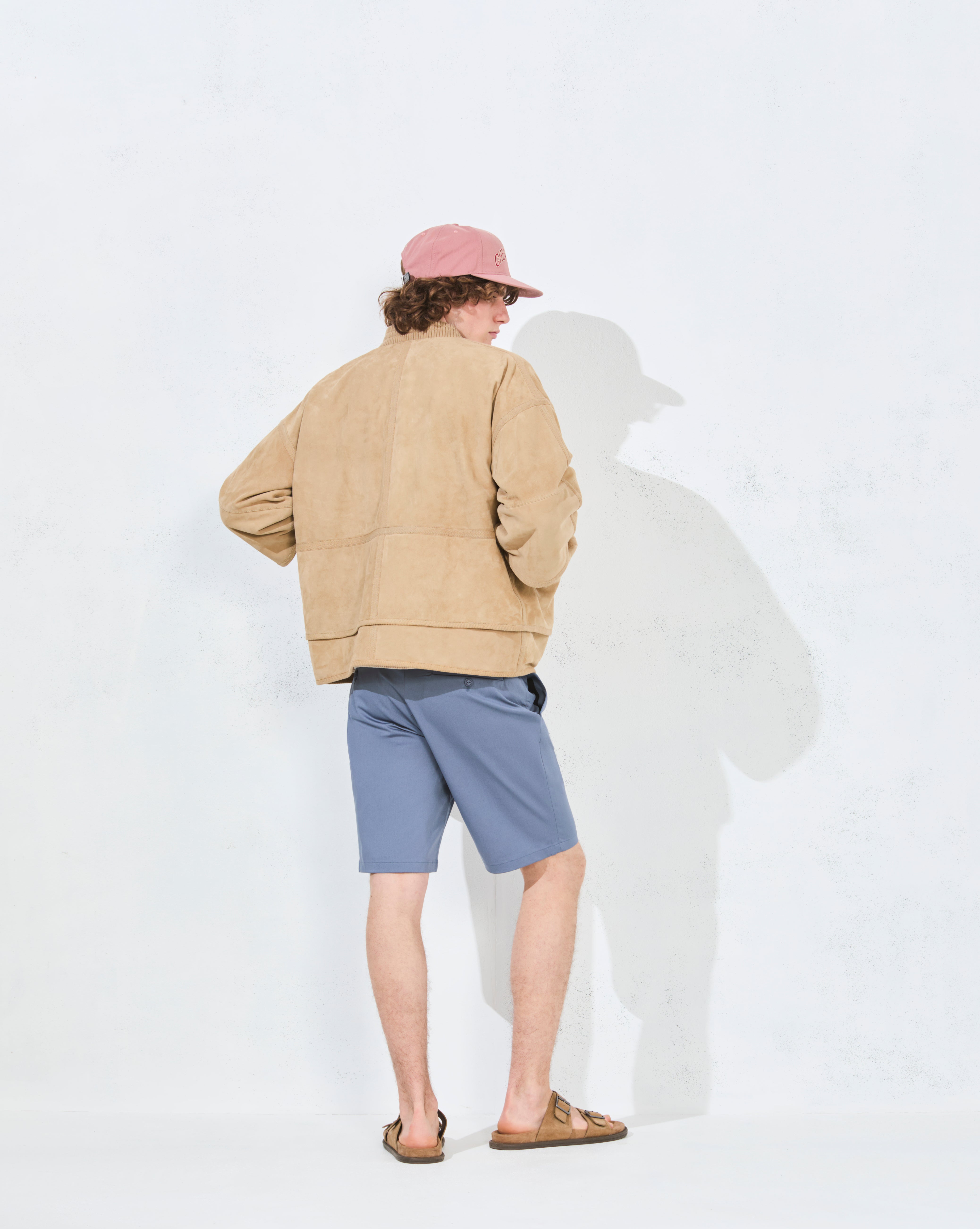 BLOUSON CUIR COSDY BEIGE