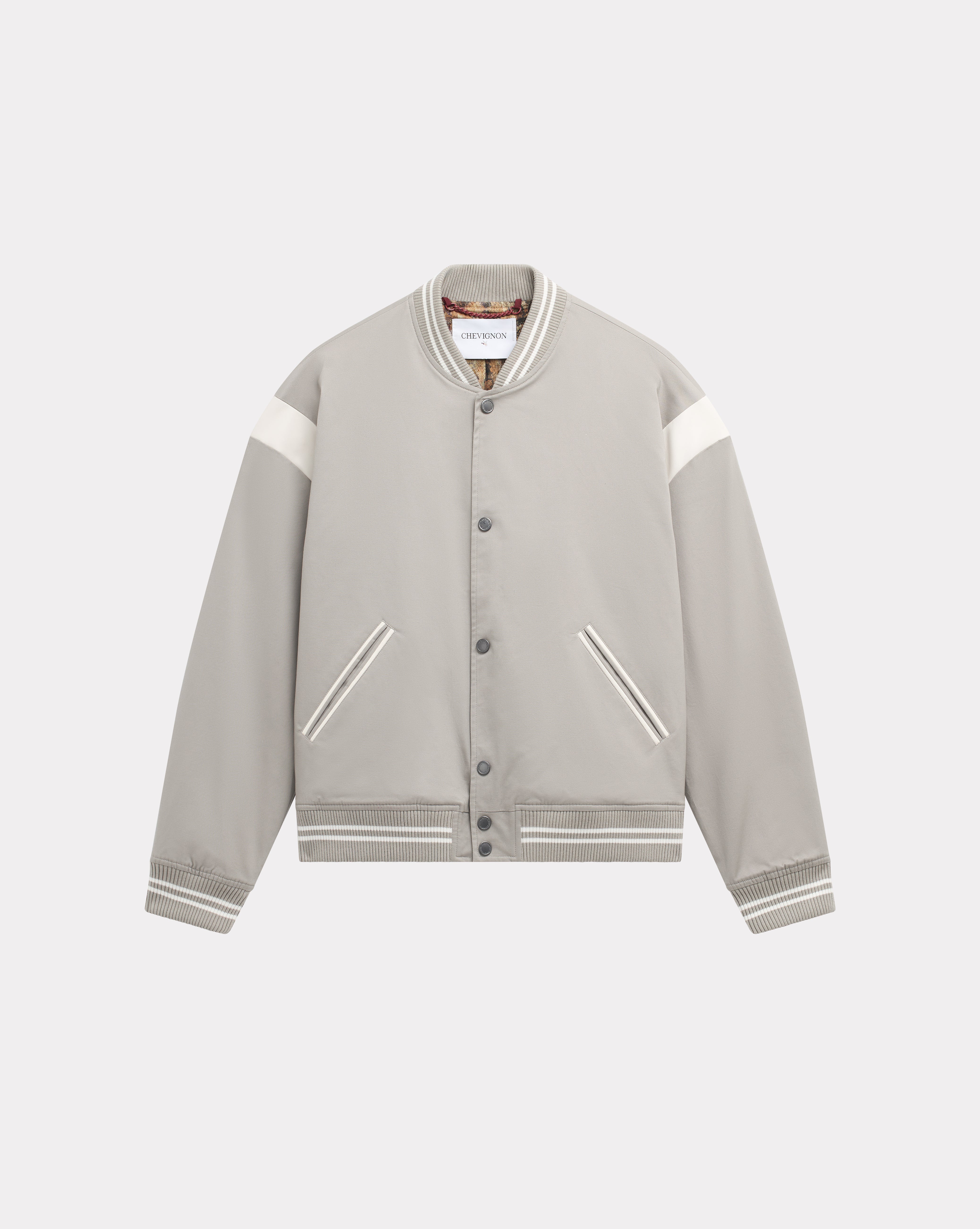 BLOUSON VARSITY GRIS