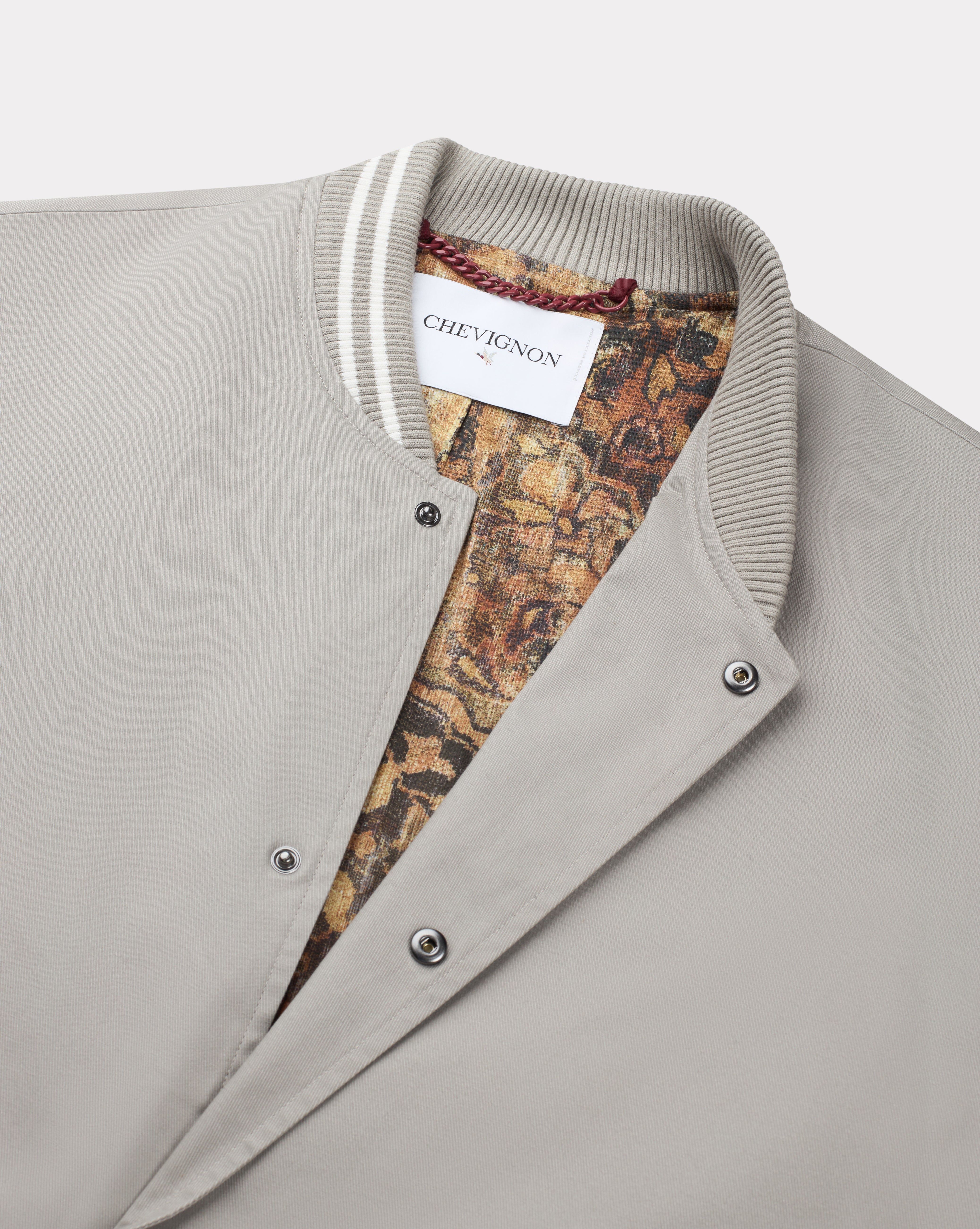 BLOUSON VARSITY GRIS